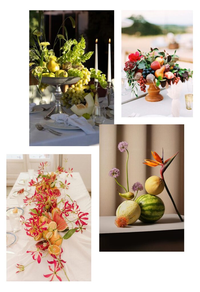 Decoração da festa: fruta