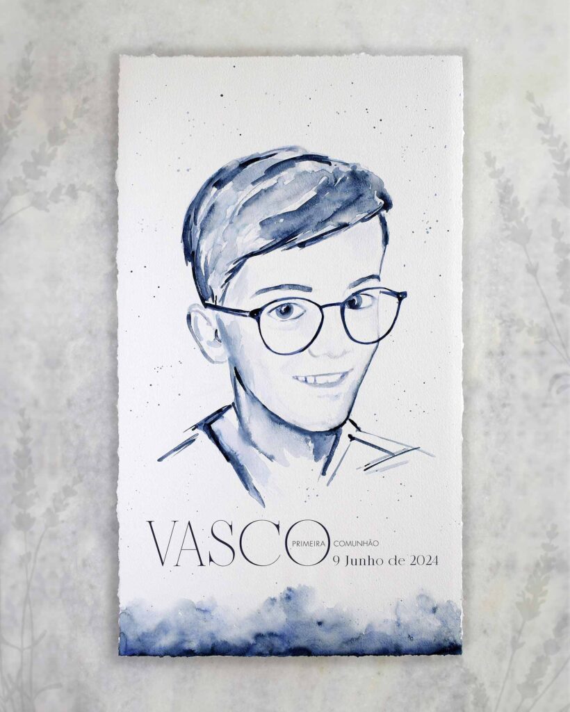 retrato-em-poster-para-mesa-de-bolo-de-primeira-comunhão